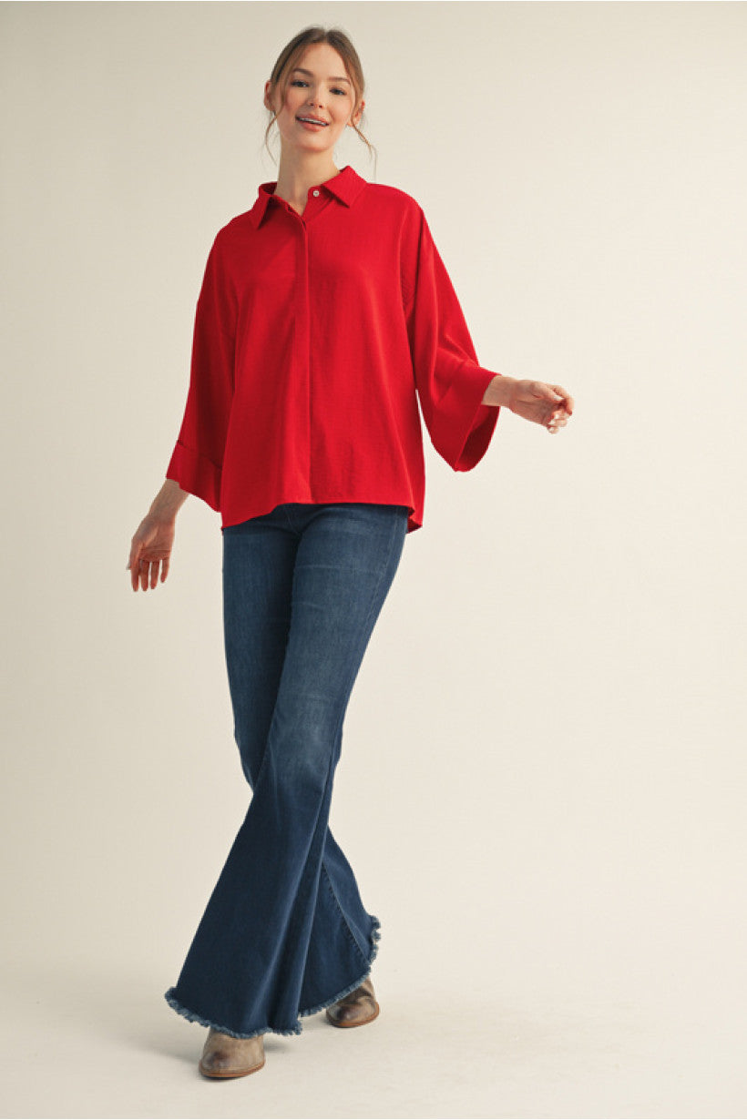 Missy 3/4 Sleeve Blouse