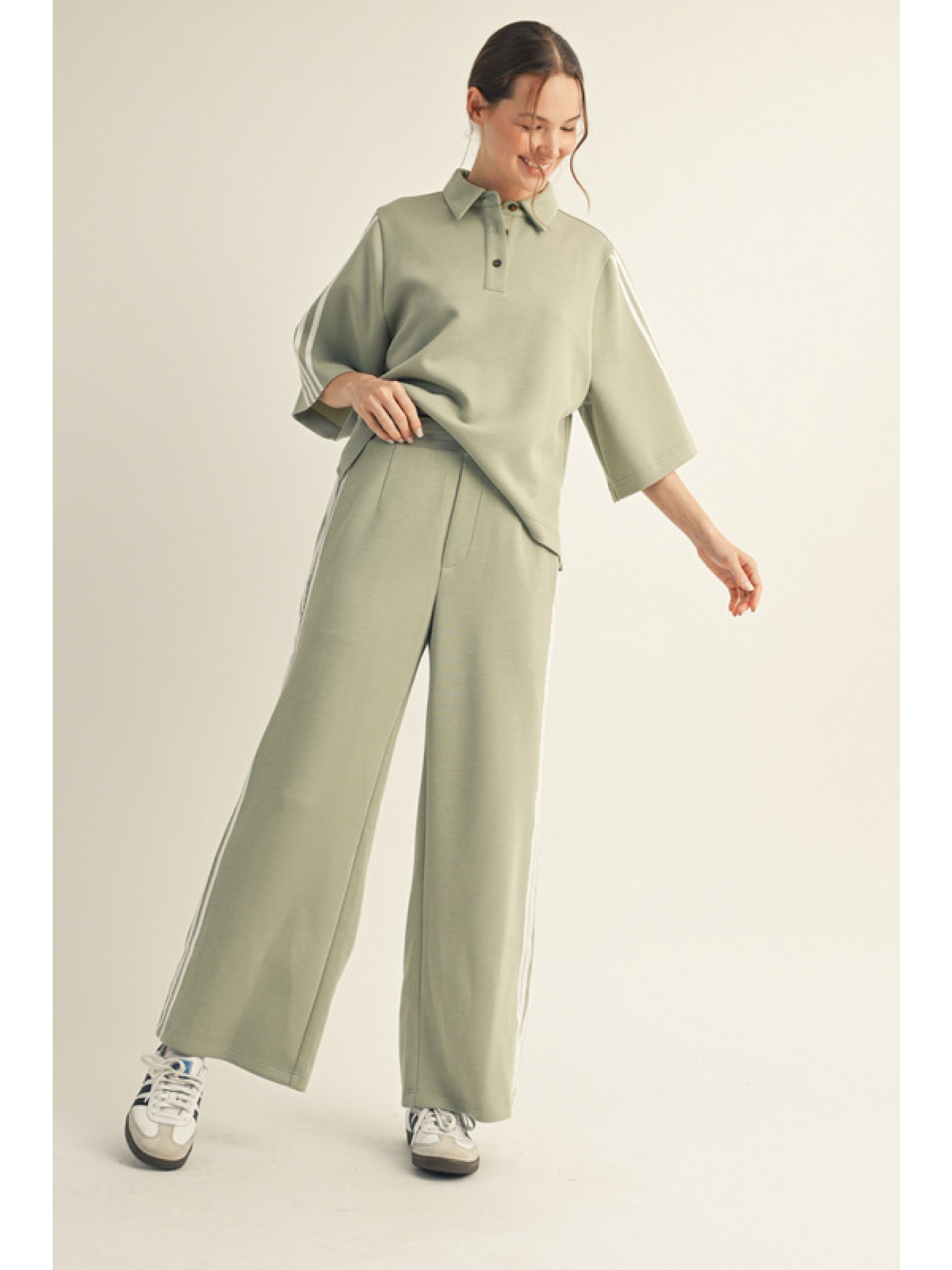 Lucy Half Sleeve Polo Top
