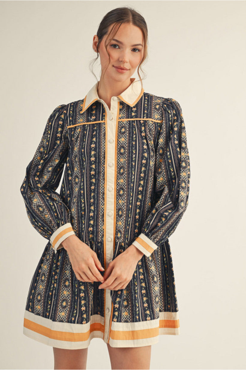 Lona Floral Babydoll Dress