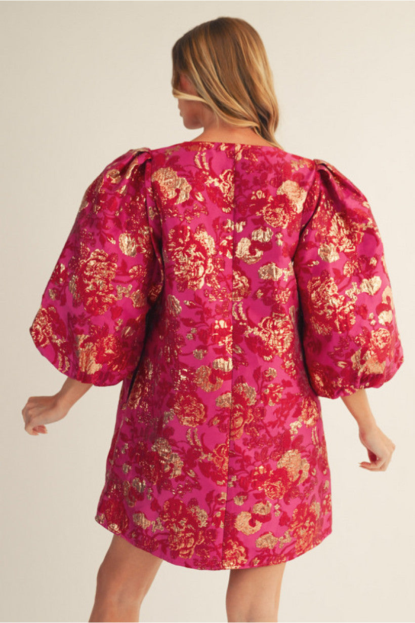 Gillian Gold Mix Dress