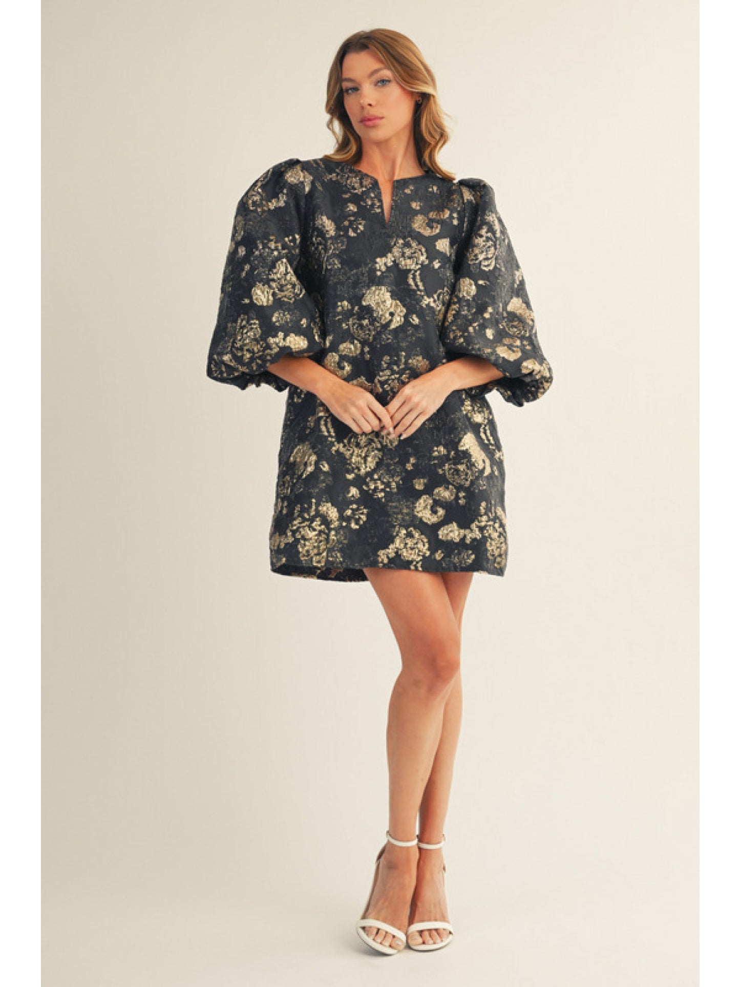 Gillian Gold Mix Dress