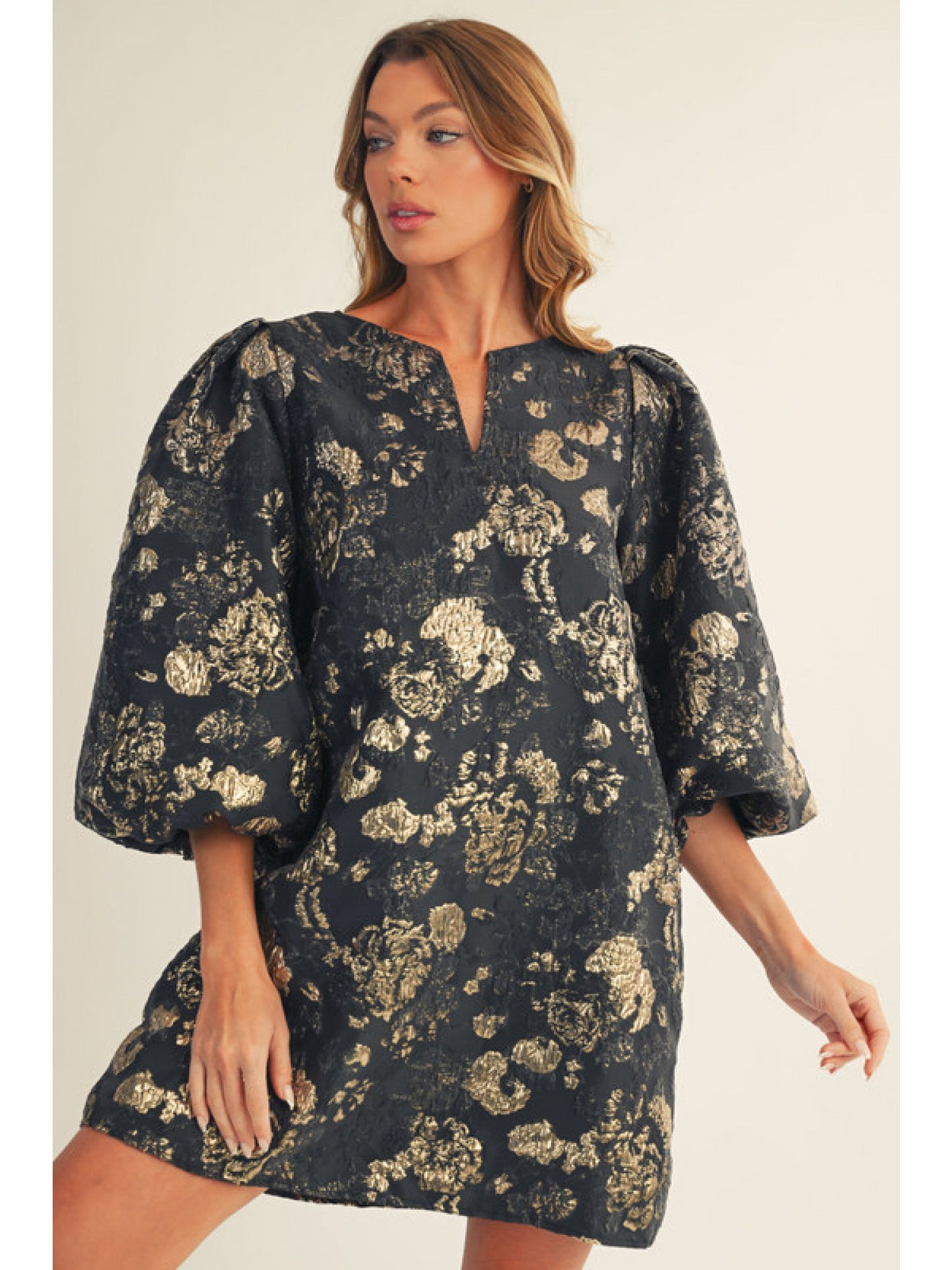 Gillian Gold Mix Dress