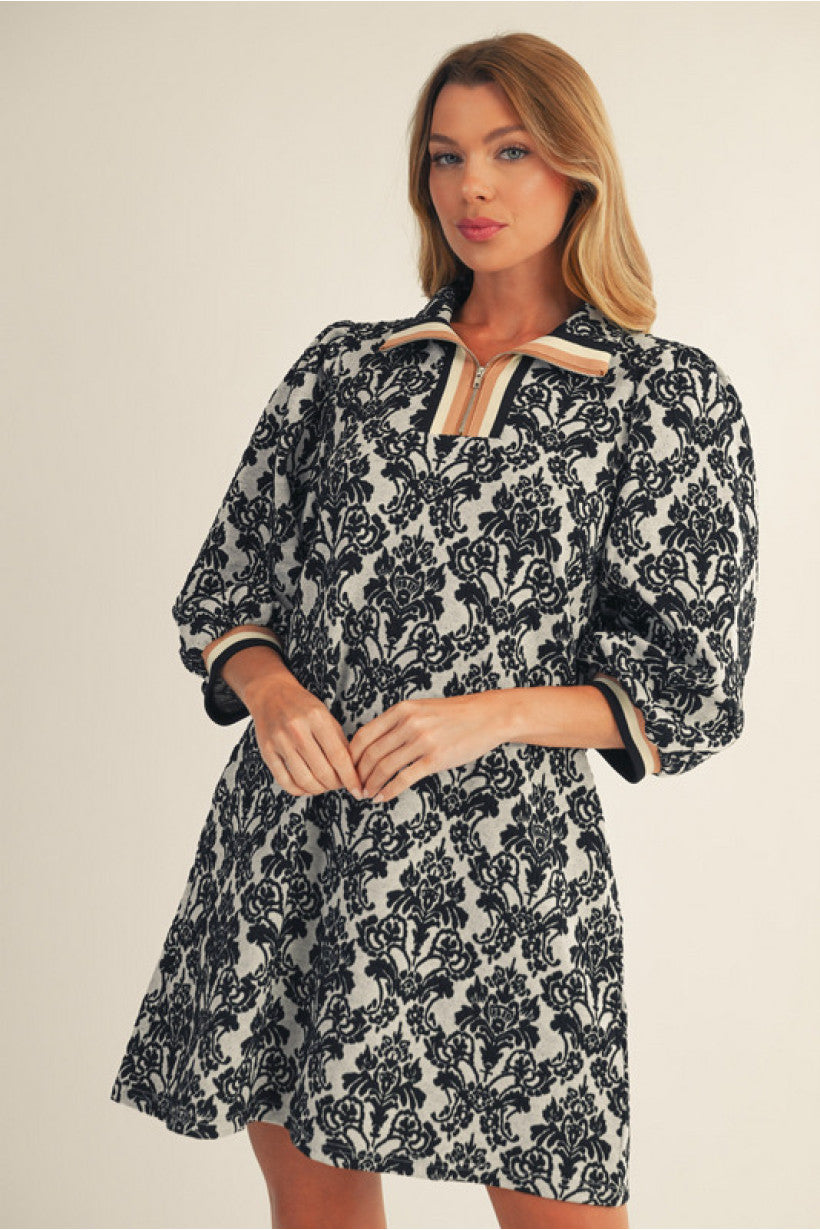 Katie Textured Shift Dress