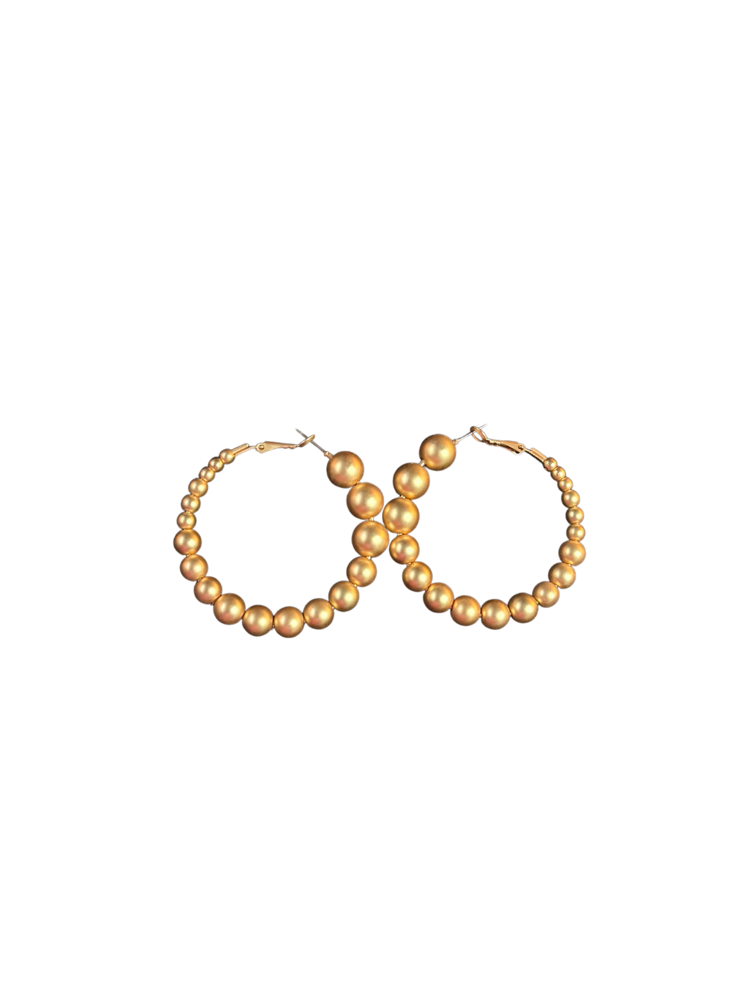 Pearl Gold Hoop Earrings