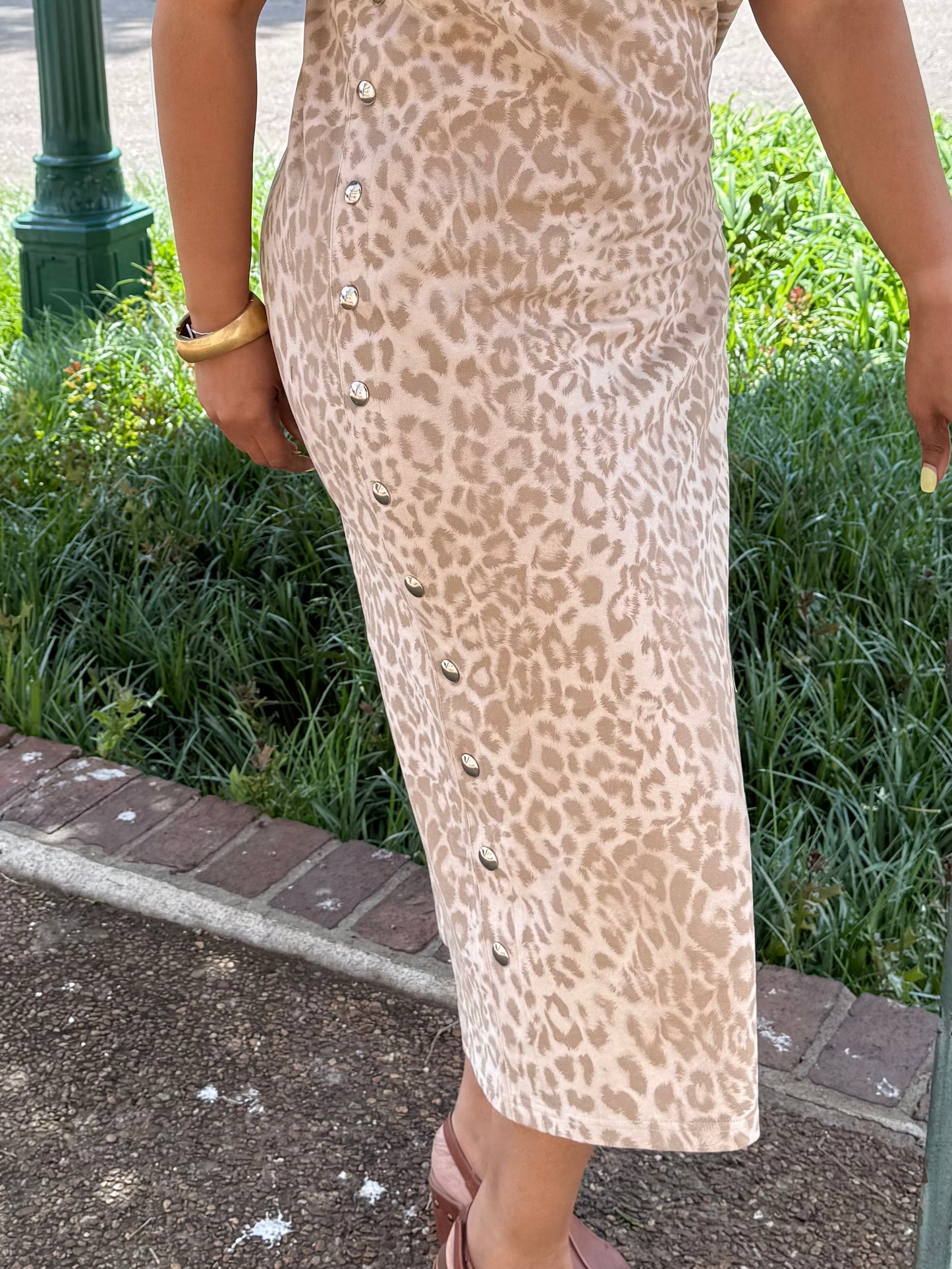 Knit Animal Print w/ Studs