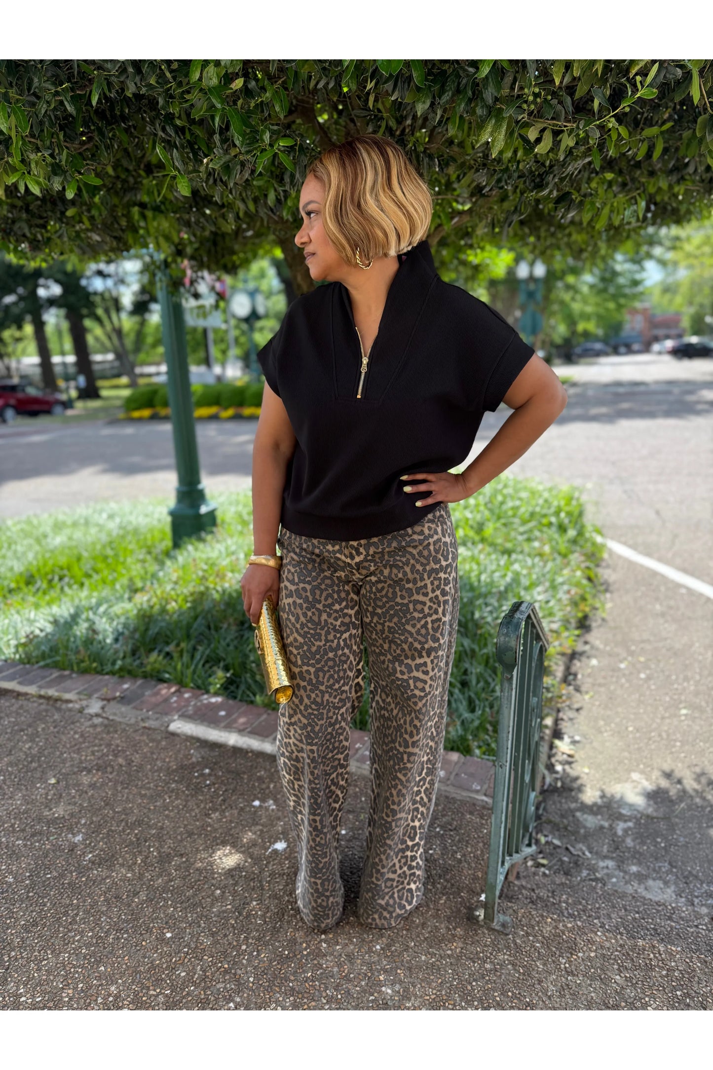 Crystal Leopard Jeans