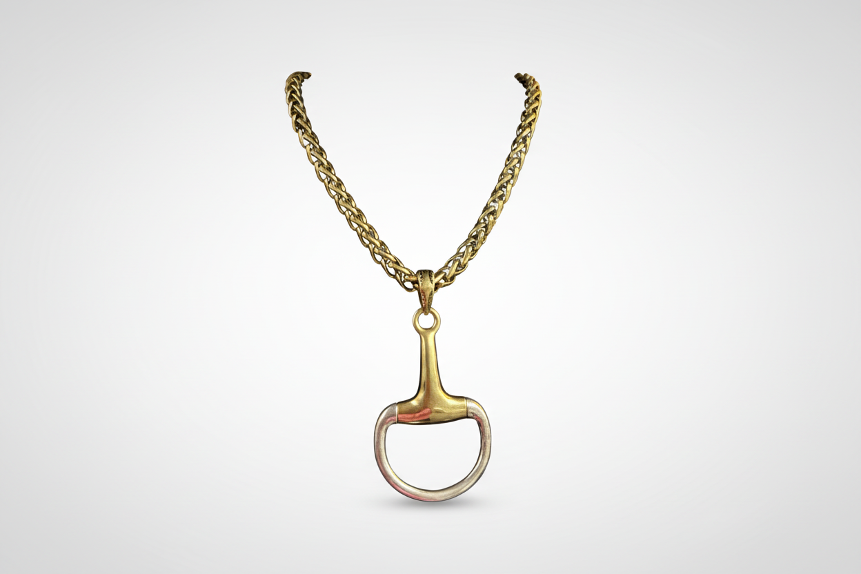 Tilly Long Rustic Gold Chain Necklace