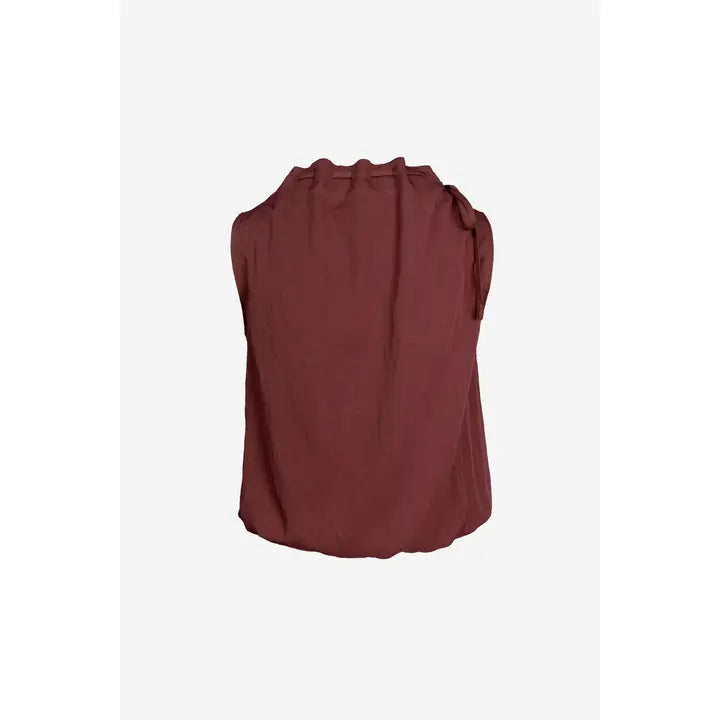 Cinched Mock Neck Top