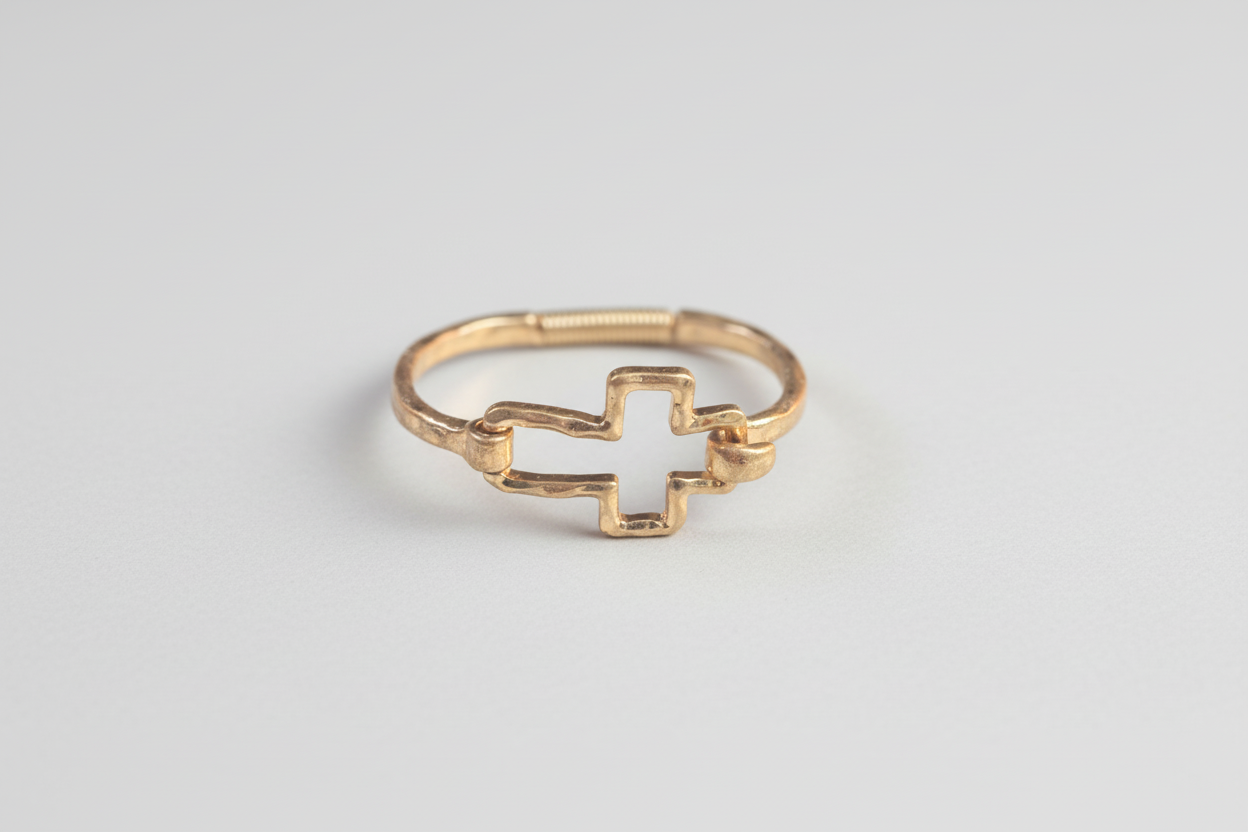 Gold Cross Bracelet