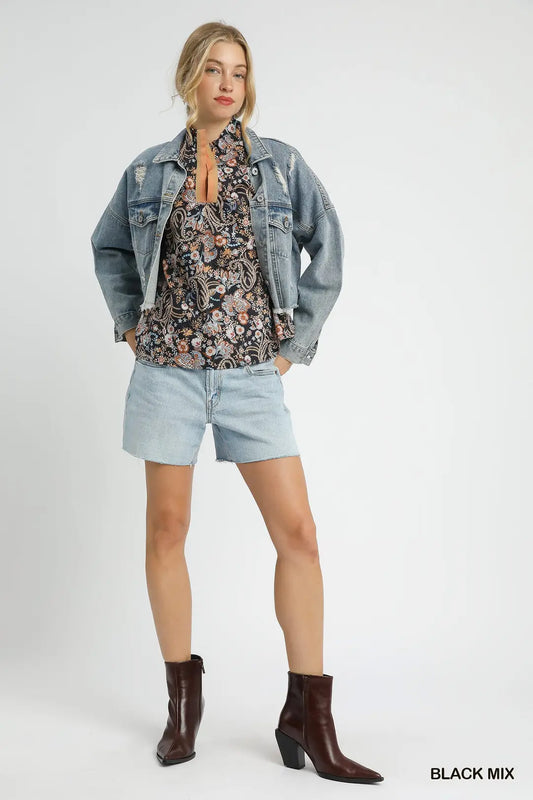 Mae Floral Puff Sleeve Top