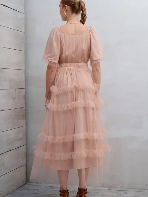 Tulle Midi Dress