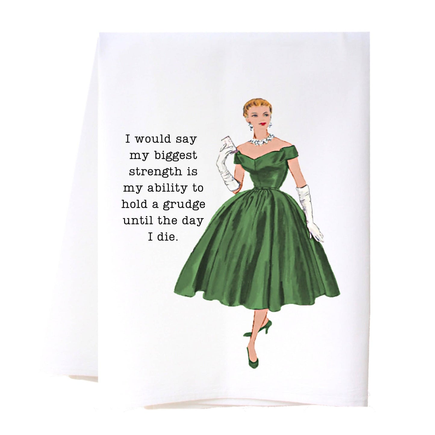 HOLD A GRUDGE FLOUR SACK TOWEL