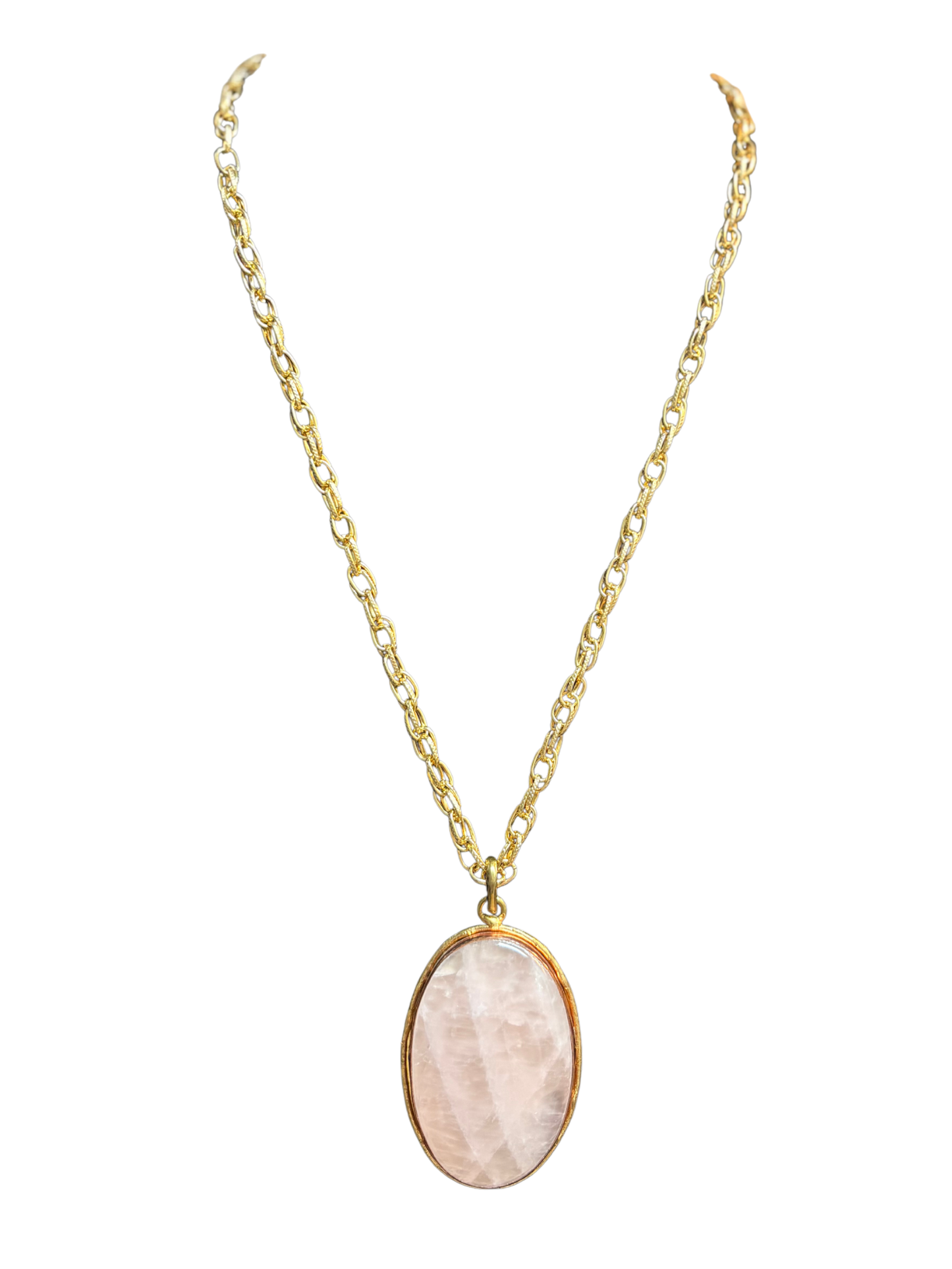 Pink and Gold Long Necklace