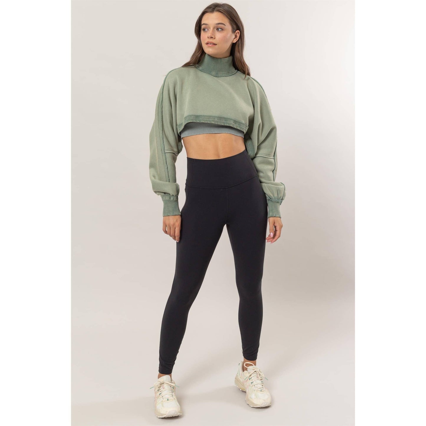 Cropped Turtleneck Sweater