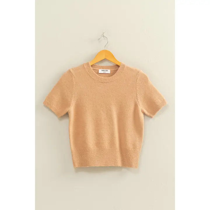Short Sleeve Sweater Top
