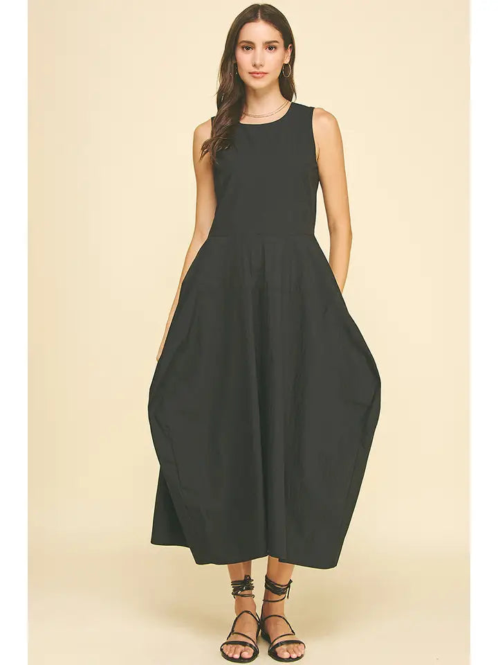 Nicola Black Maxi Dress