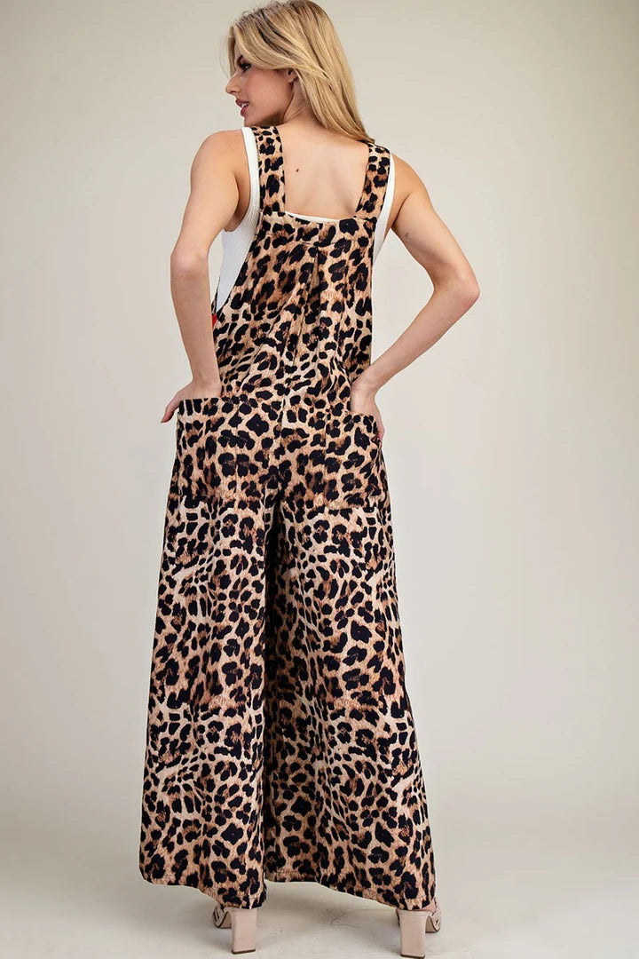 Leopard / Red Jumpsuit