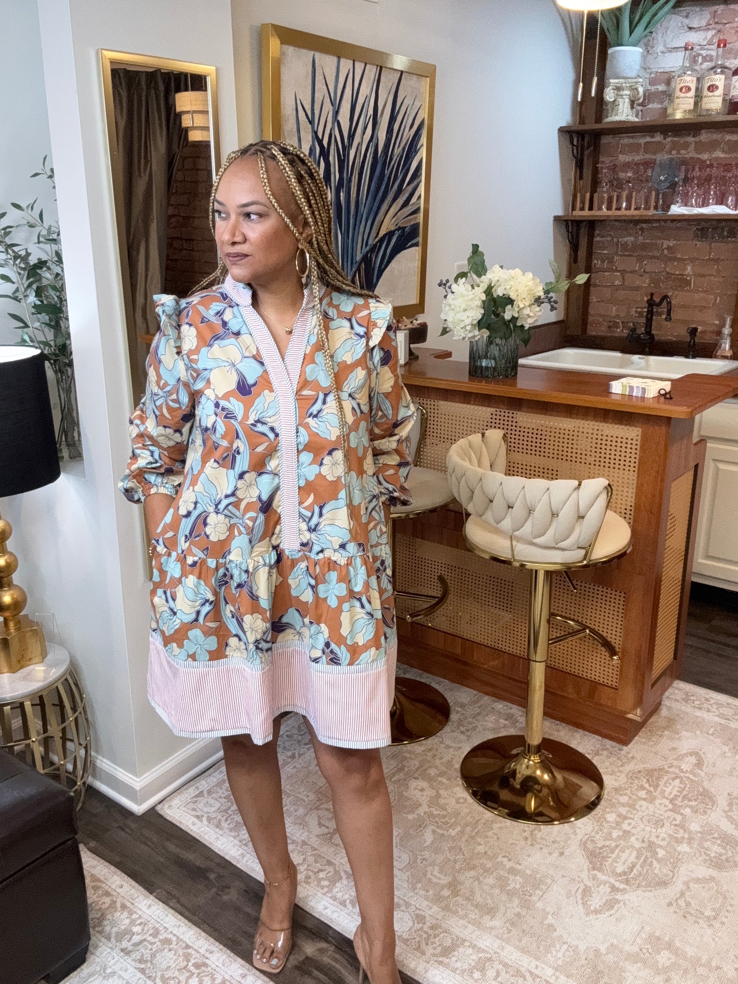 Sissy Ruffle Floral Dress