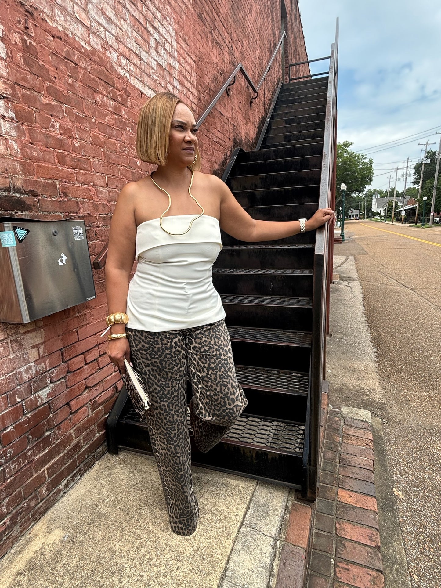 Crystal Leopard Jeans