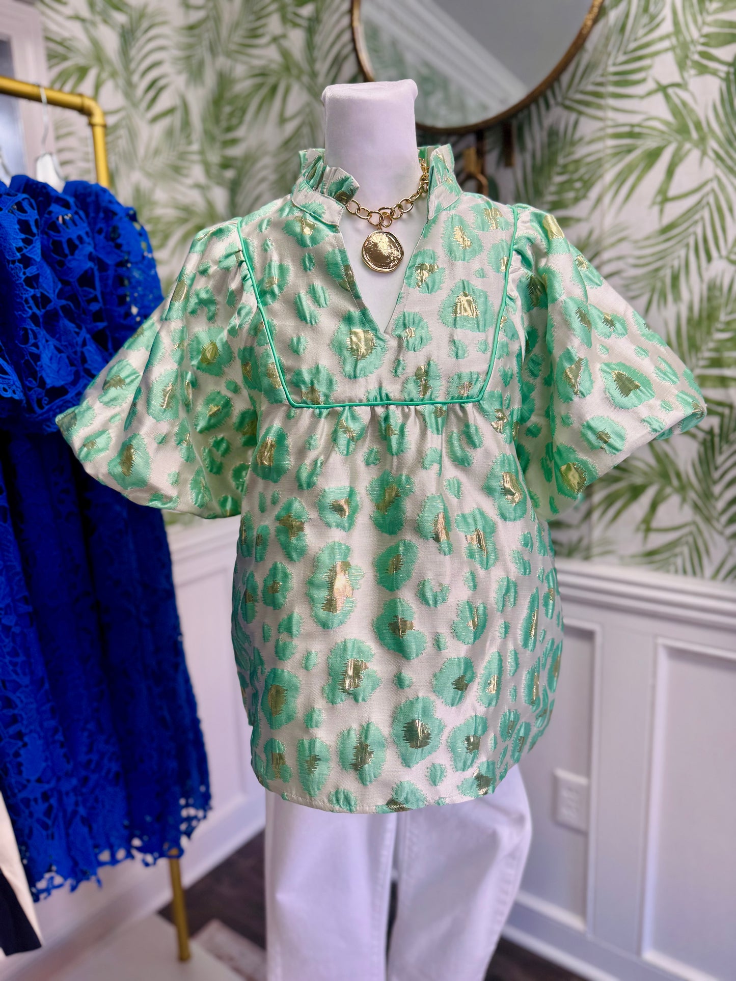 Jade Babydoll Blouse