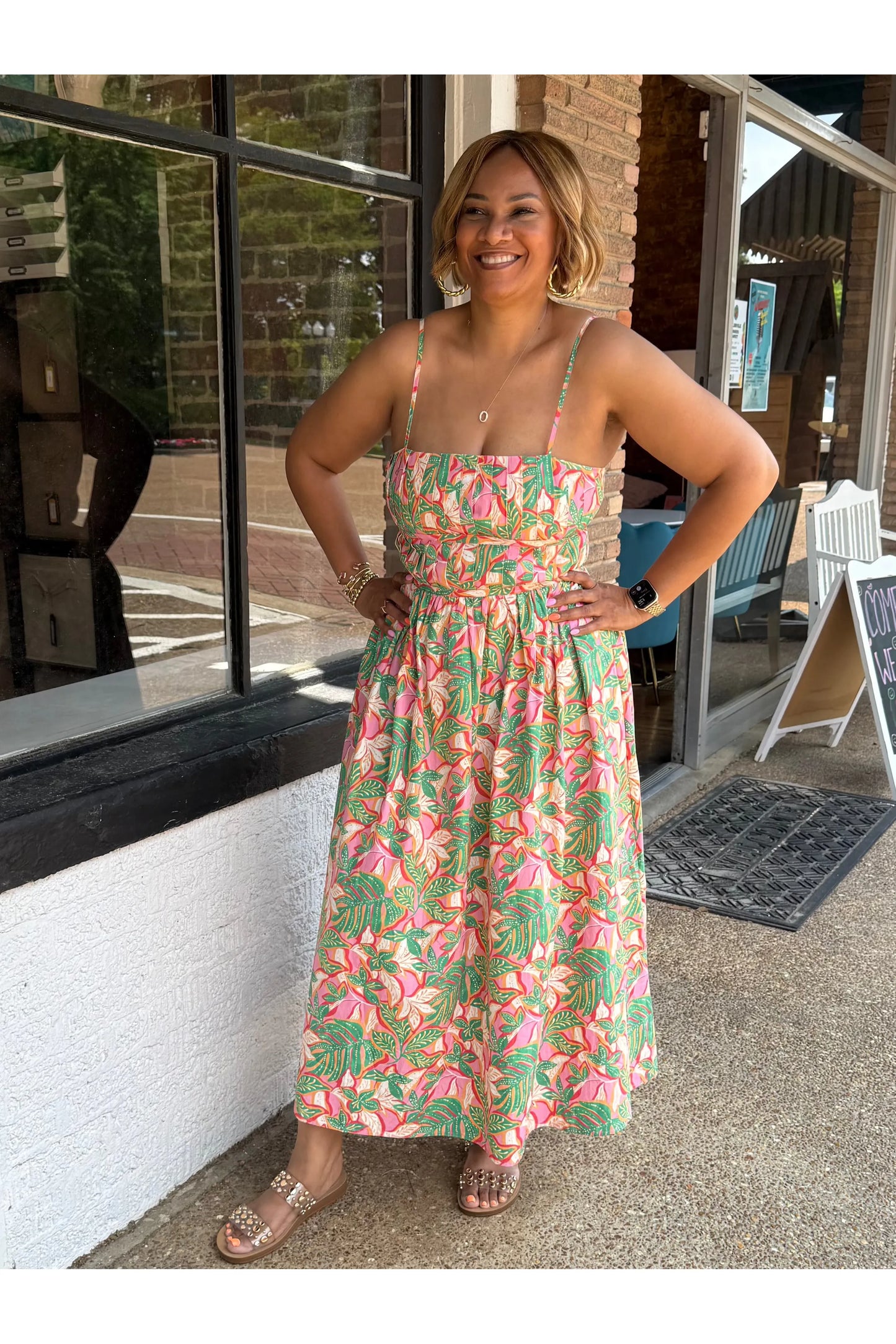 Tancie Floral Midi Dress