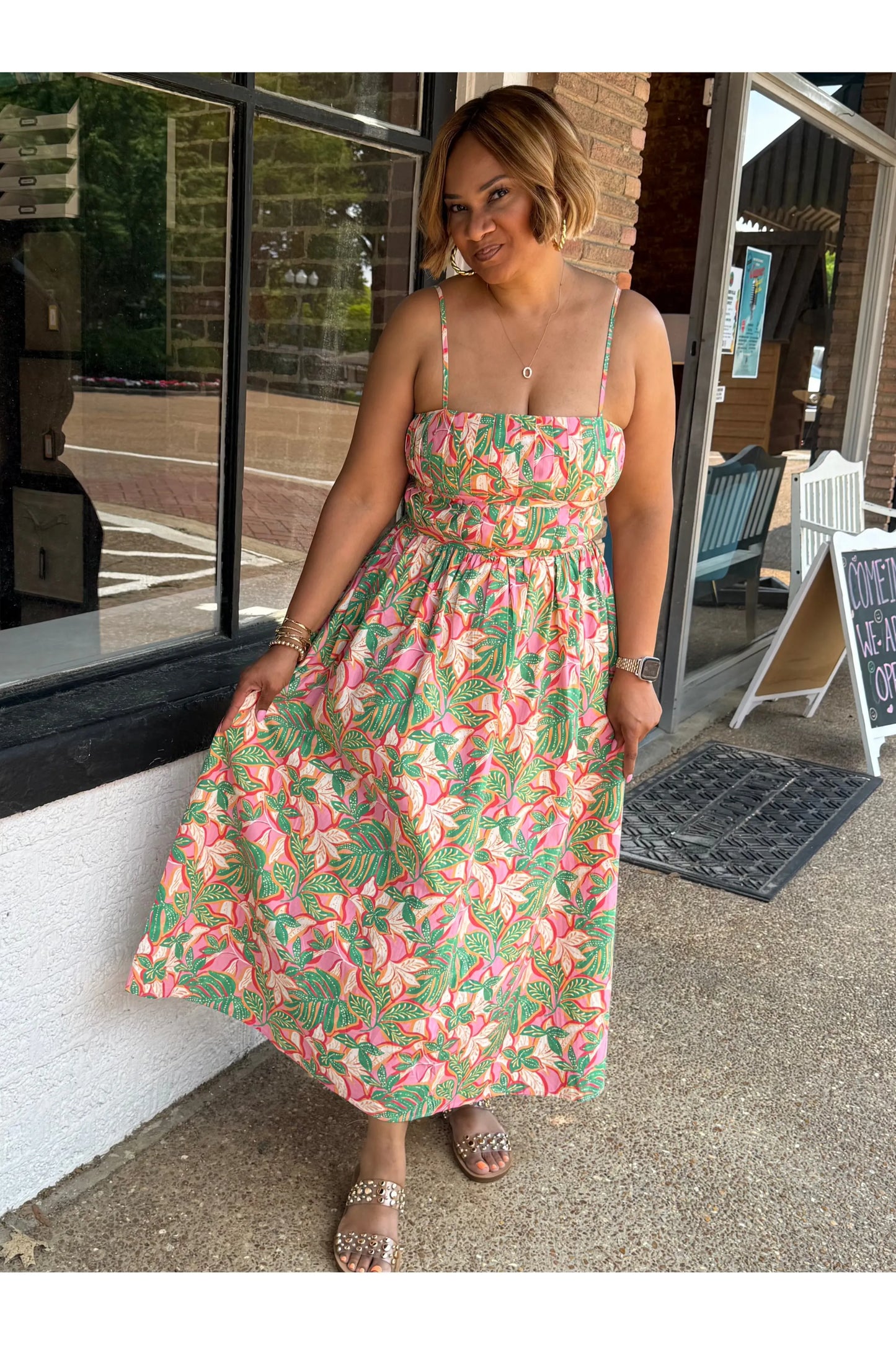 Tancie Floral Midi Dress