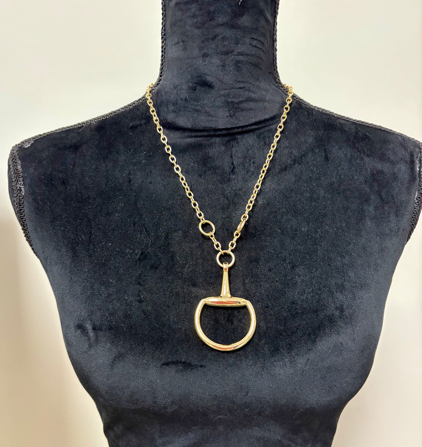 Medium Gold Toggle Necklace