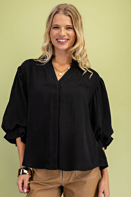 Kayla Balloon Sleeve Blouse