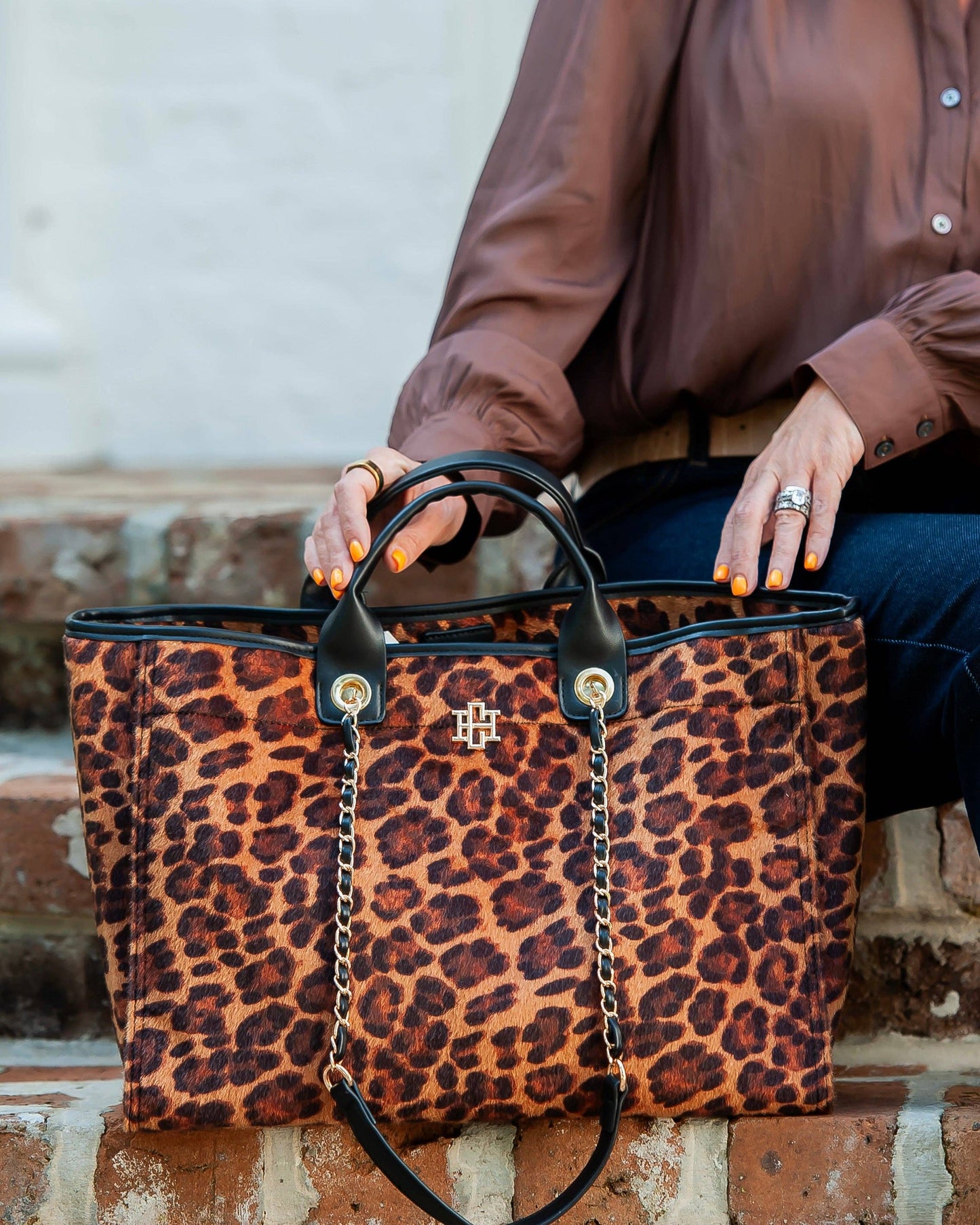 Melissa Tote Bag Spotted Saddle: Default