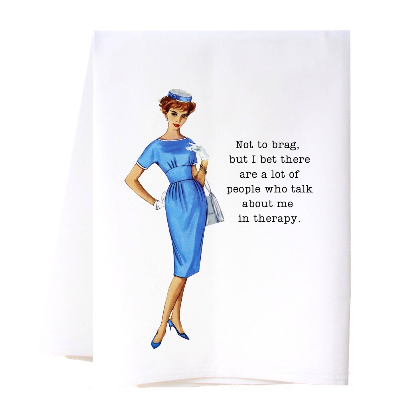 NOT TO BRAG FLOUR SACK TOWEL
