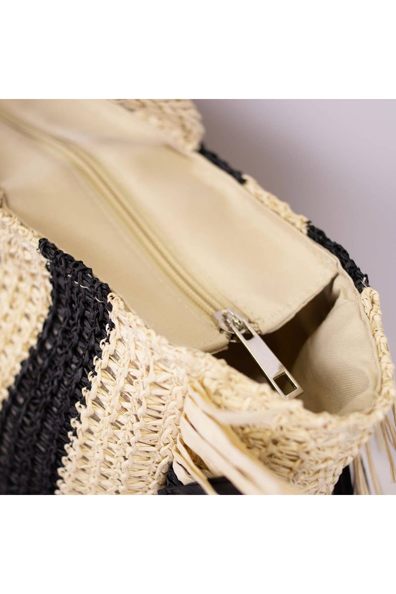 Excursion Tote Natural/Black 19x15x2