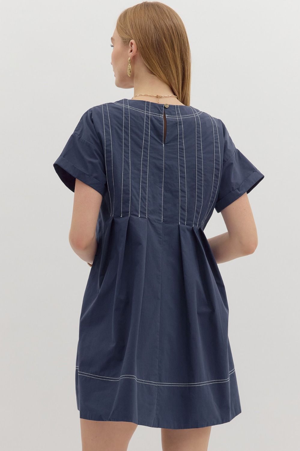 Fall In Navy Dress