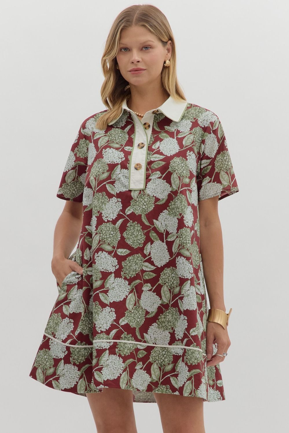 Fall Hydrangea Dress