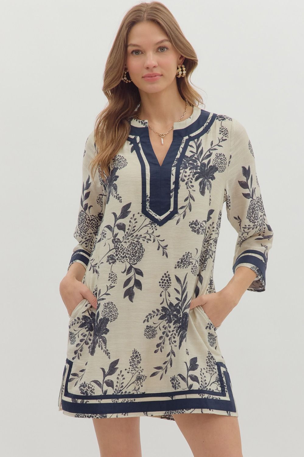 Meredith Navy Dress