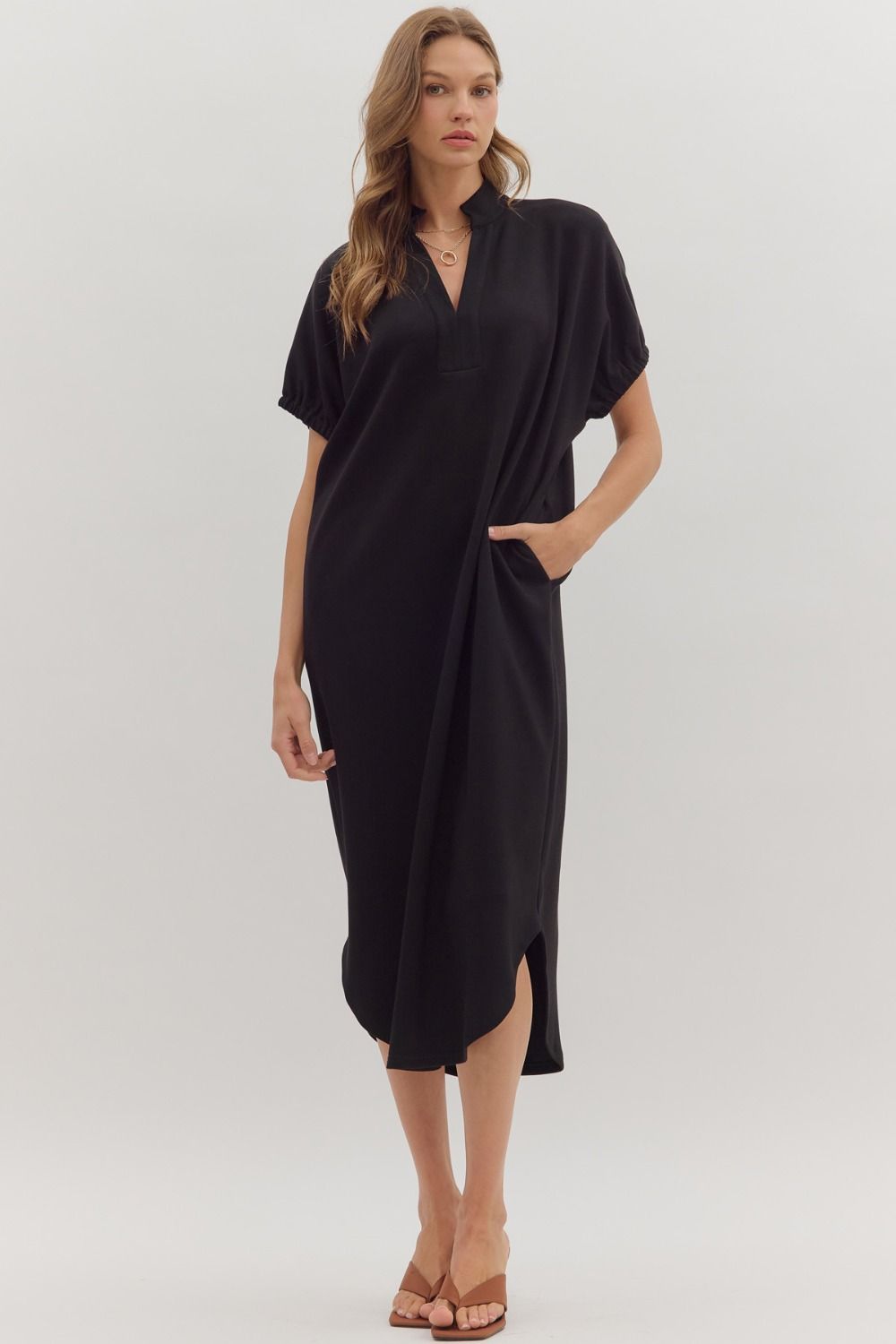 Maxi Black Casual Dress