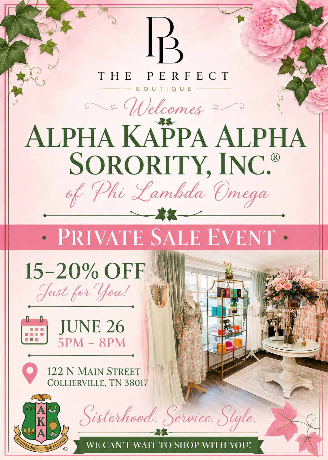 Events & Sip and Shops