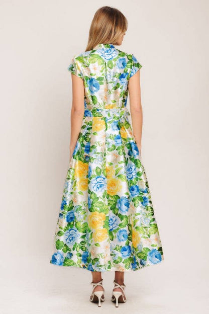 Amelia Floral Midi Dress