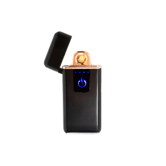 Creative Gifts International Inc. - Flameless Slim Flip Top Lighter Matt Black 2.75"