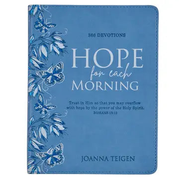 Christian Art Gifts- Devotional Hope For Each Morning Faux Leather
