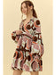 "Wendy" Abstract Print Dress