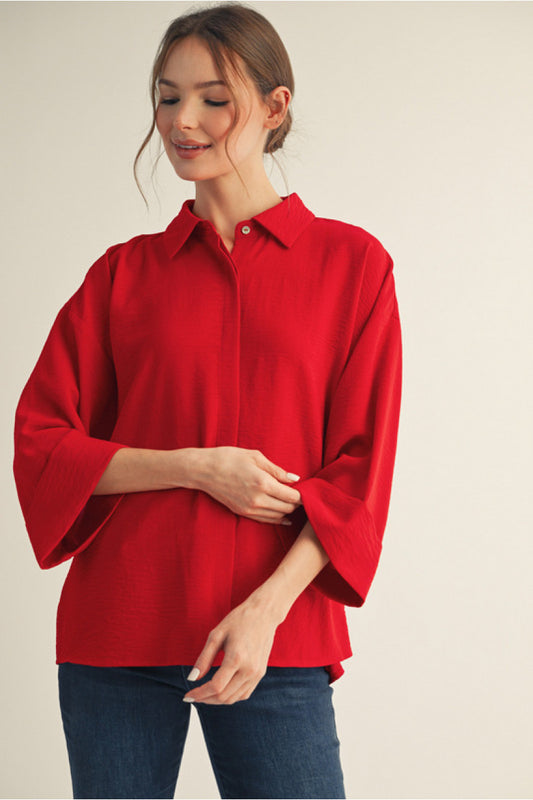 Missy 3/4 Sleeve Blouse