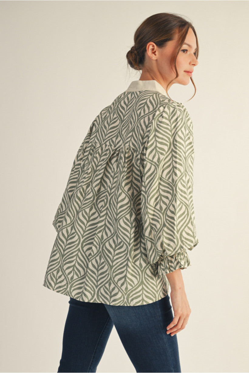 Sage 3/4 Sleeve Top