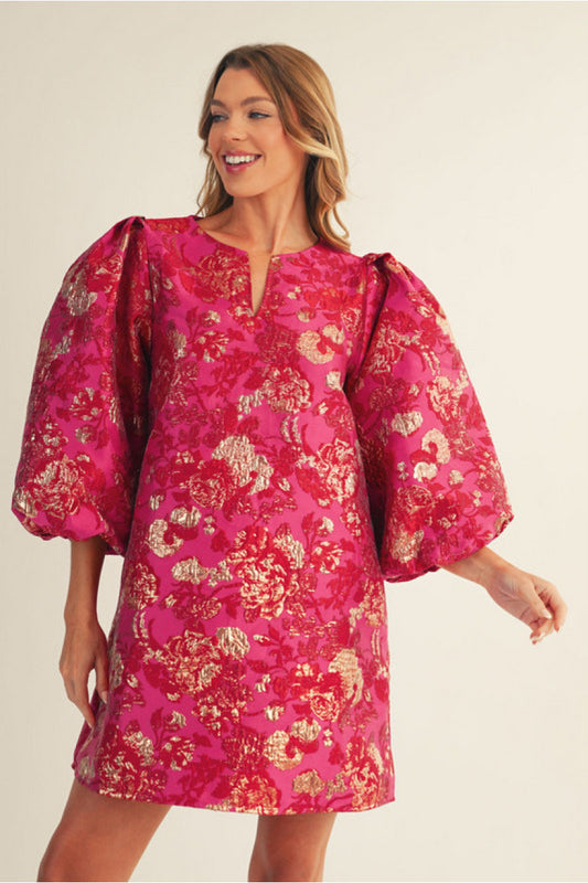 Gillian Gold Mix Dress