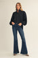 Tammie Long Sleeve Black Top