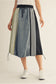 Denim Drawstring Skirt
