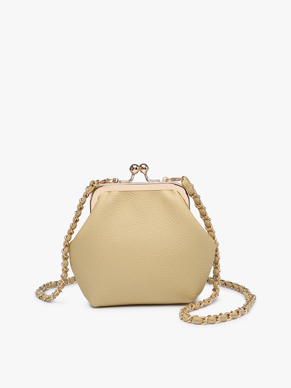 Cleo Coin Pouch Crossbody – Vegan Leather Bag | CP2338 : Wheat