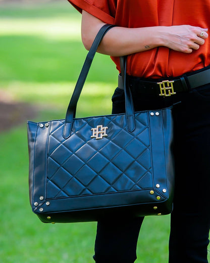 Sophie Zippered Tote Black LD: Default