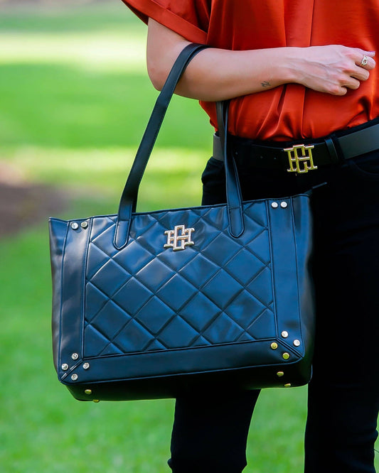 Sophie Zippered Tote Black LD: Default