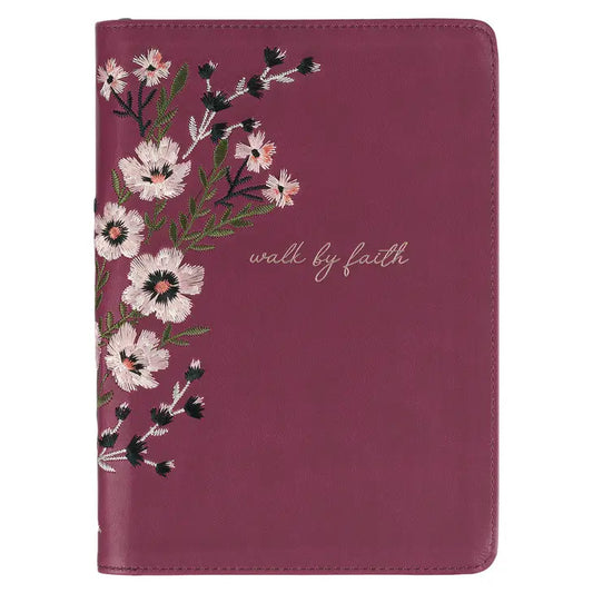 Walk By Faith Zip up Journal