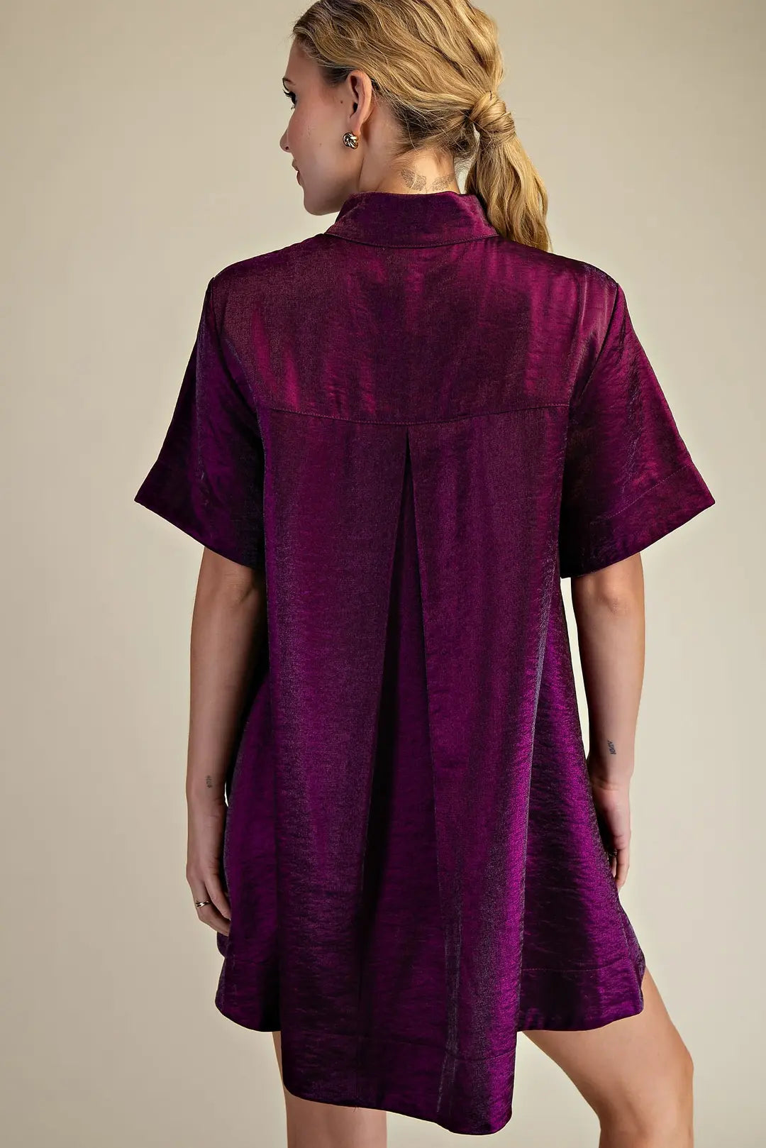 Shimmer Plum Dress